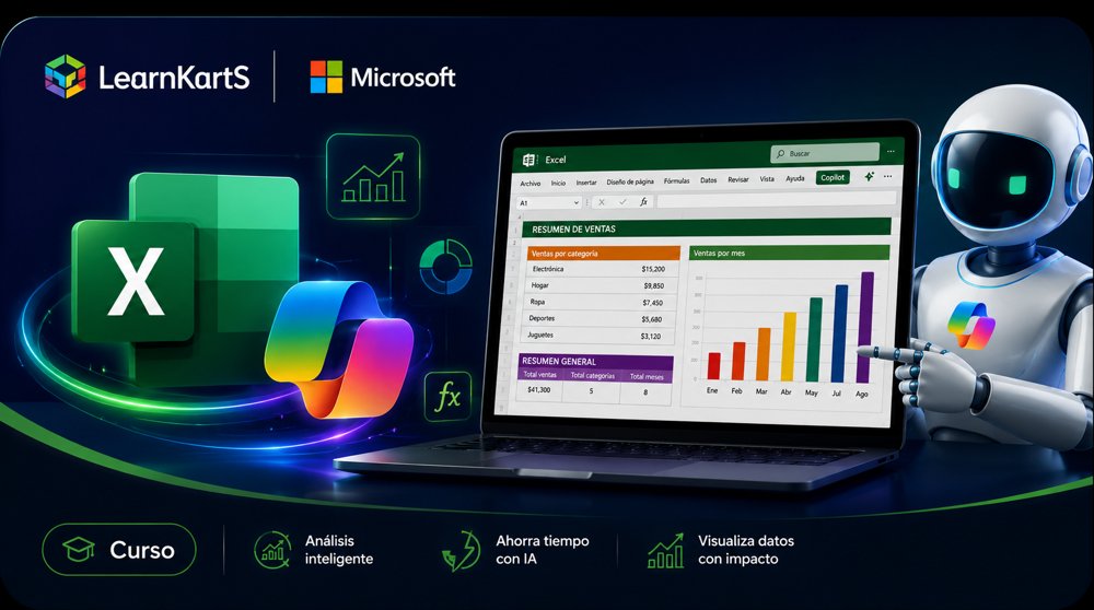 Domine Microsoft Excel con Copilot — LearnKartS