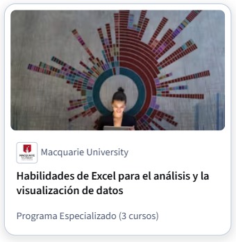 Habilidades de Excel para el análisis y la visualización de datos — Macquarie University